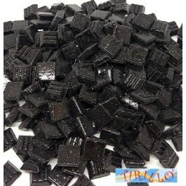 Rayer tessere per mosaico, tasselli in vetro, piastrelle ideali per  decorazioni e fai da te, 1x1 cm, ca. 400 pz, Colore nero OFFERTISSIMA